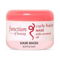 Function of Beauty jar front view showing product and curl-focused label benefits