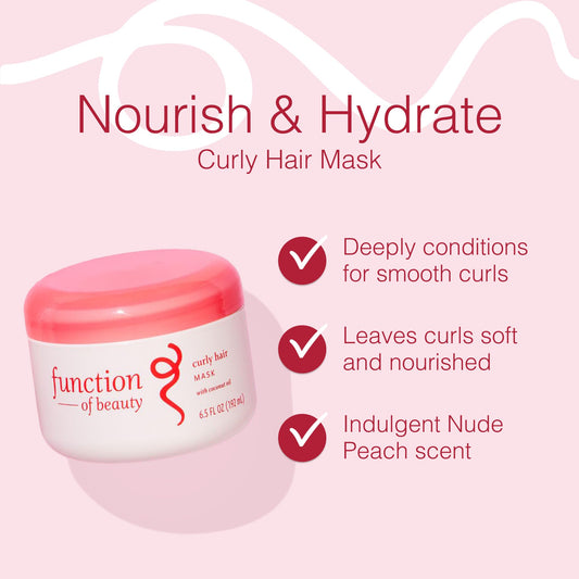Function of Beauty mask creamy texture swirled to show smooth application benefit