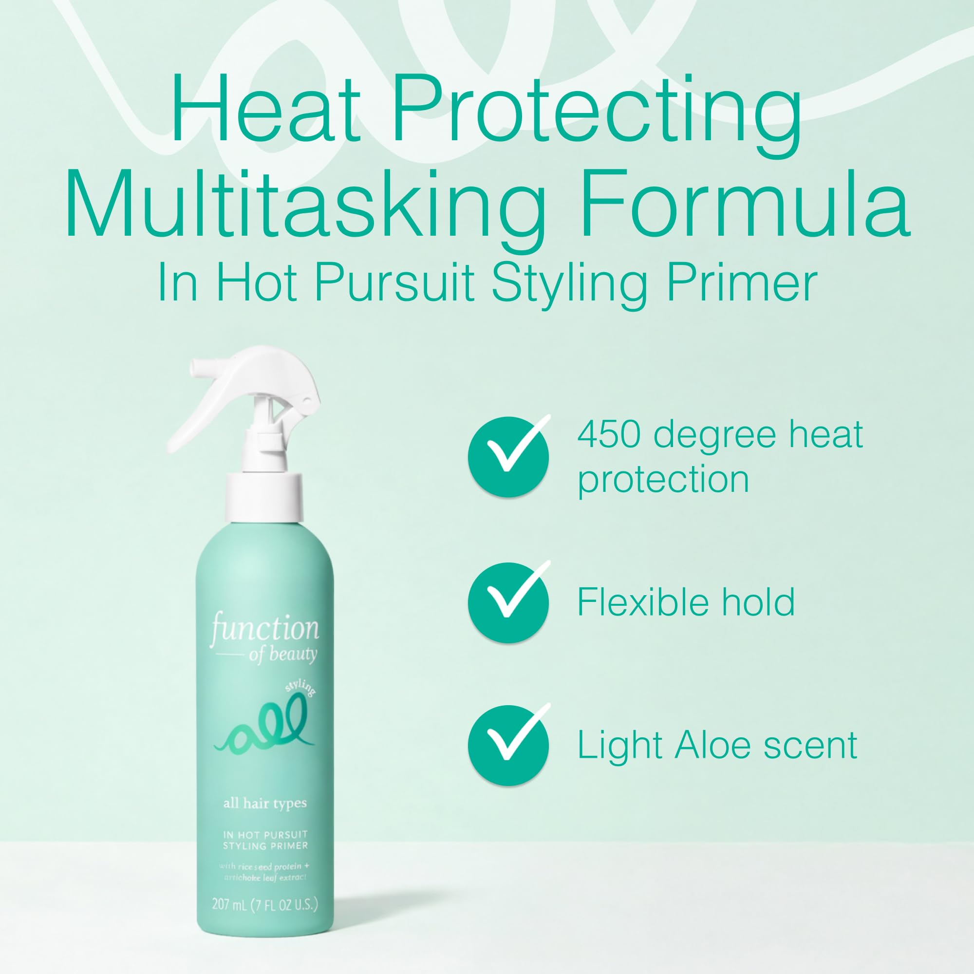 Function of Beauty fine mist close-up demonstrating even application and coverage
