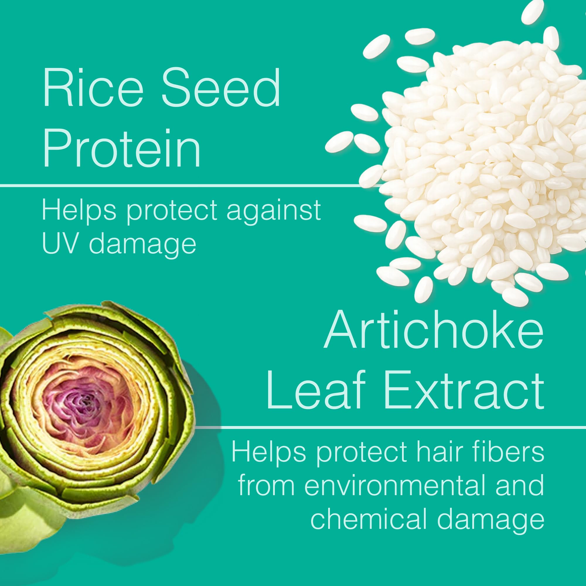 Function of Beauty spray texture on hair showcasing lightweight protection and shine