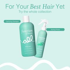 Function of Beauty shampoo in shower scene illustrating refreshing cleanse benefit