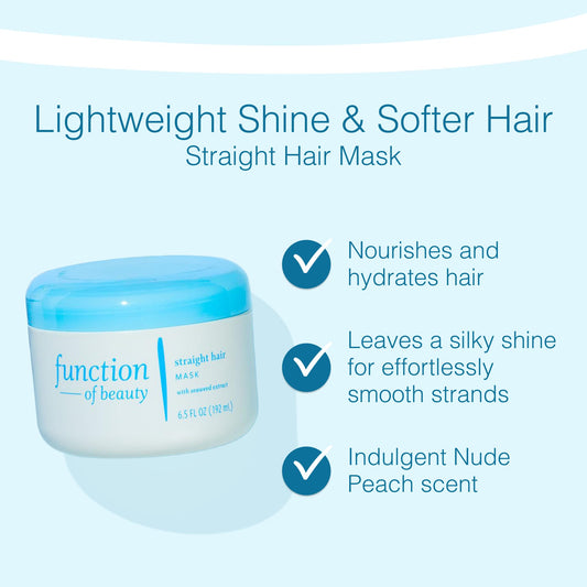 Function of Beauty open jar texture revealing creamy mask for smooth hair