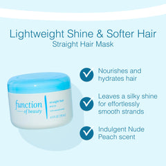 Function of Beauty open jar texture revealing creamy mask for smooth hair