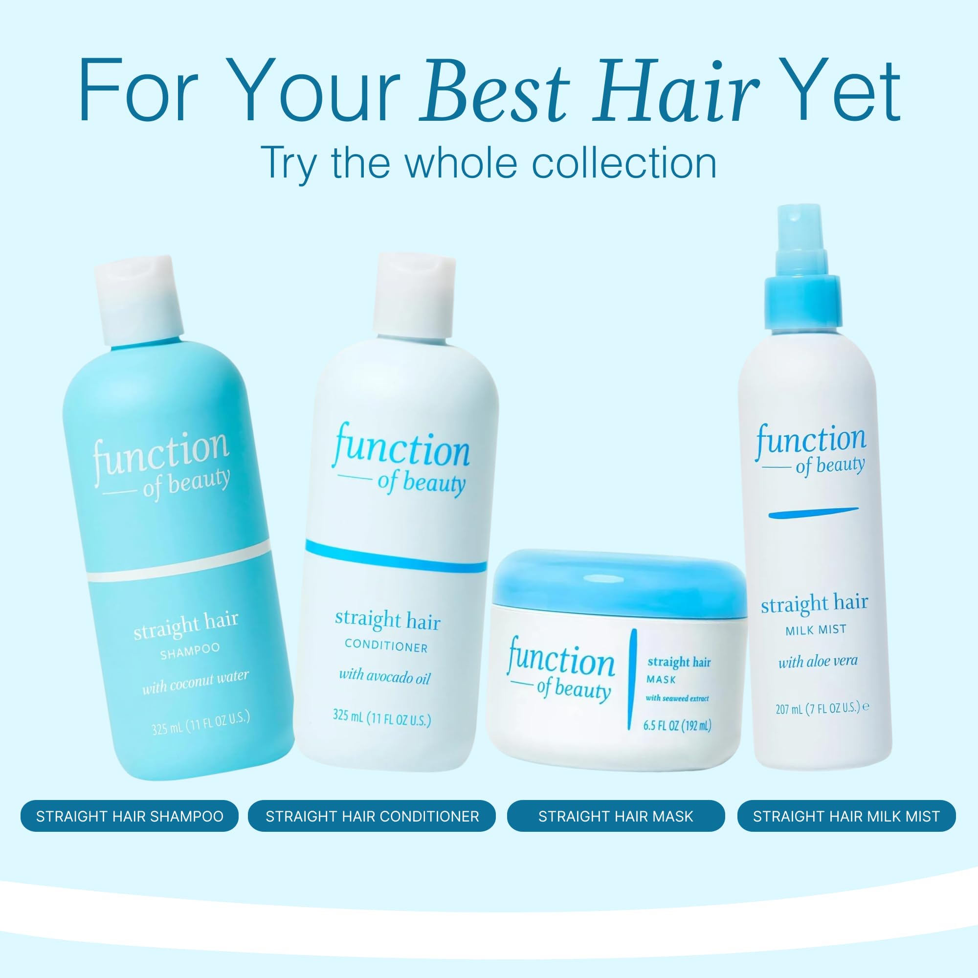 Function of Beauty jar in hand showing 6.5 oz size and travel-friendly benefit
