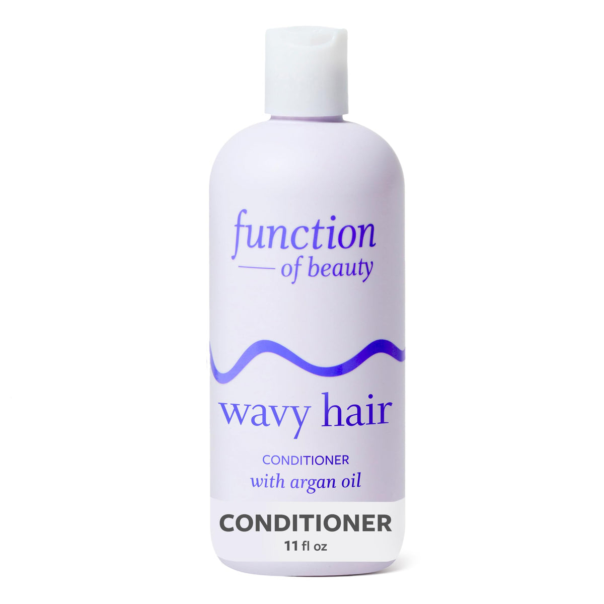 Function of Beauty front bottle showing label and benefit: lightweight hydration