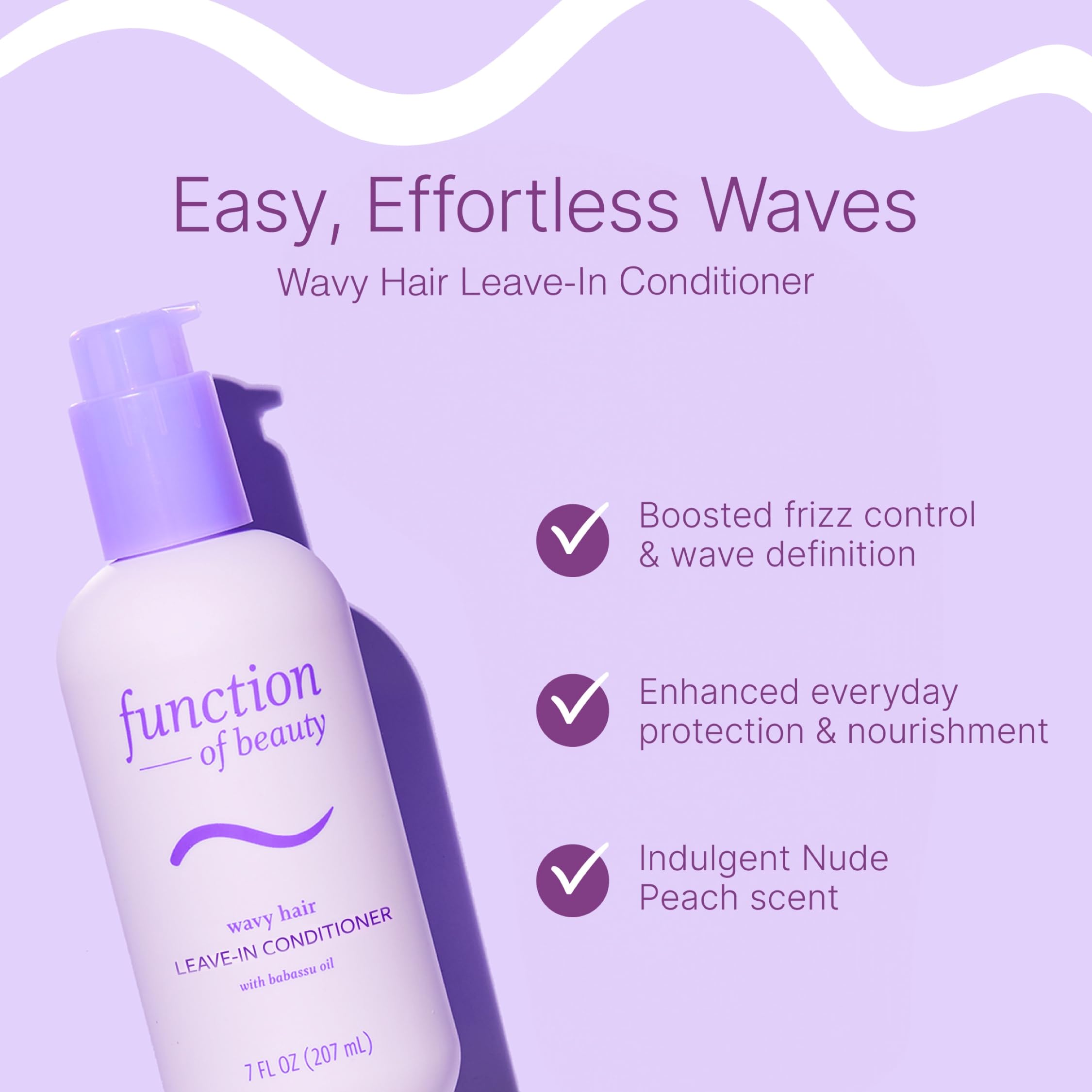 Function of Beauty pump detail highlighting easy dispensing and measured application benefit