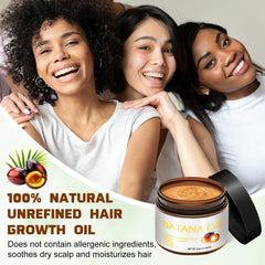 Funfunman Batana oil hair wrapped in plastic for deep mask and intense conditioning