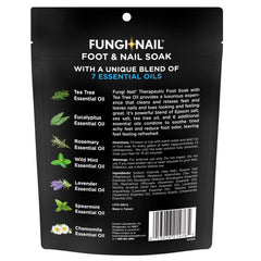Fungi-Nail in a spa setting with towel and candle, suggesting calming self-care