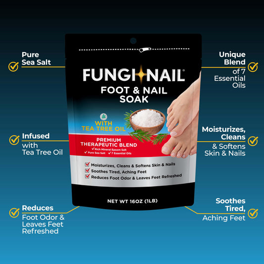 Fungi-Nail salt texture close-up highlighting mineral grains and moisturizing effect