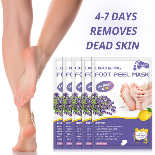FUNNIR close-up of mask serum texture showing hydrating formula for softer feet