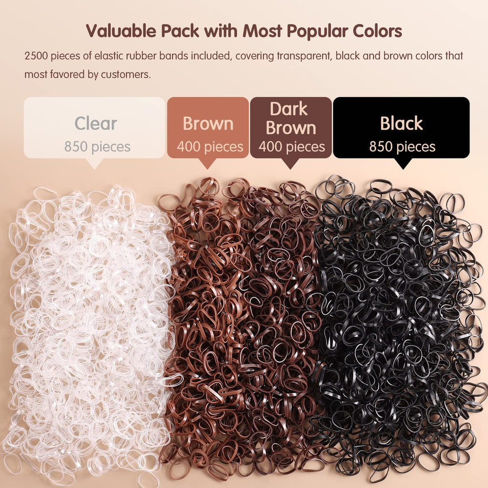 Funtopia mini hair ties close-up texture showing soft rubber and durability benefits