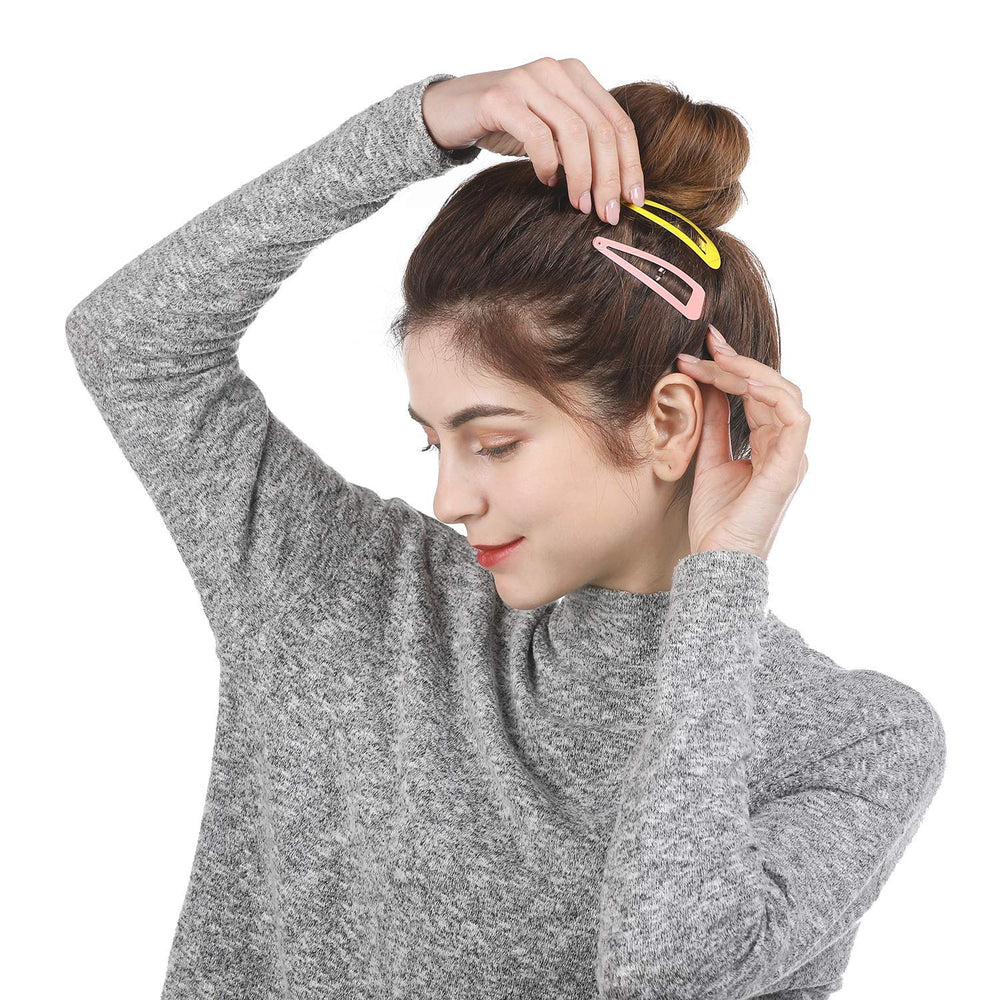 Funtopia clips securing thick hair for a no‑slip hold and neat style