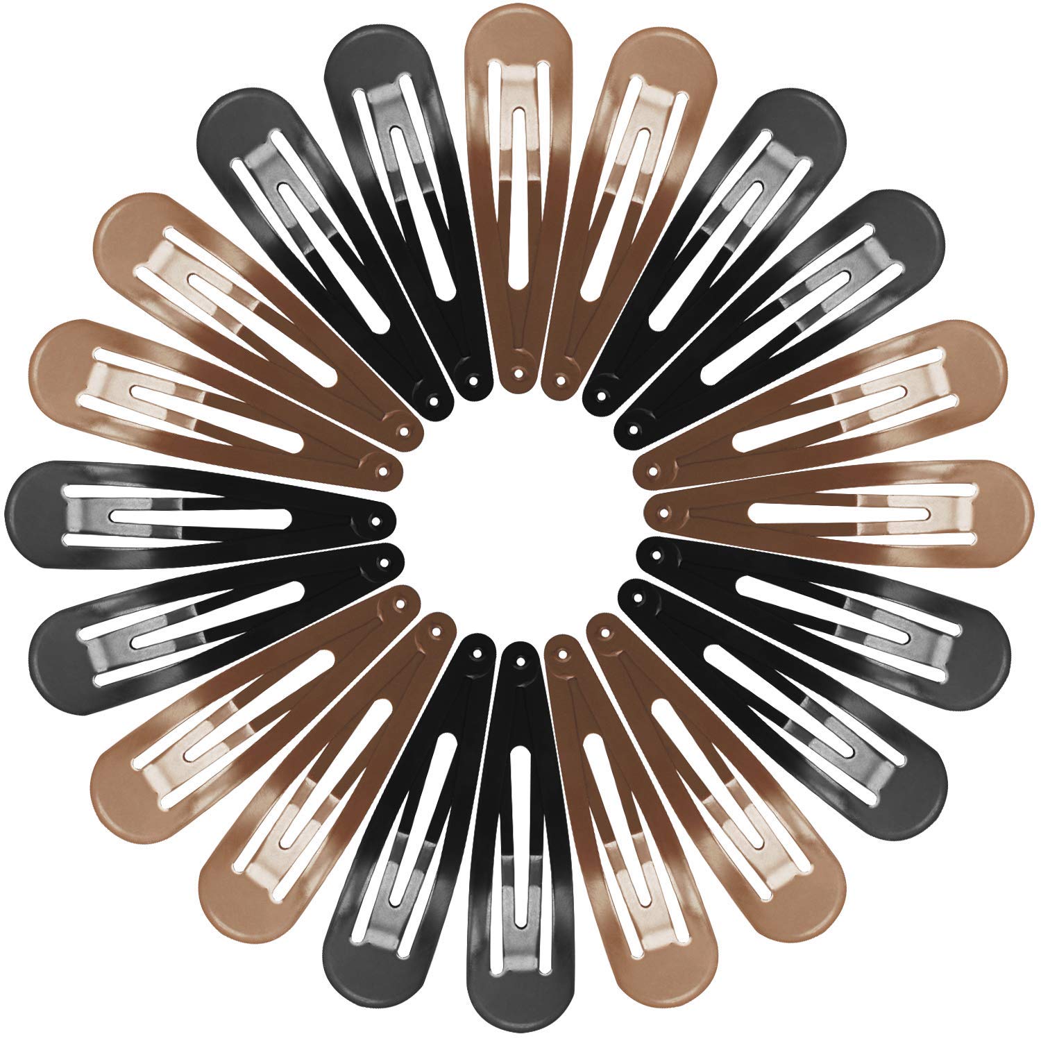 Funtopia front view of 40-piece snap clip pack showing colors and quantity, reliable supply
