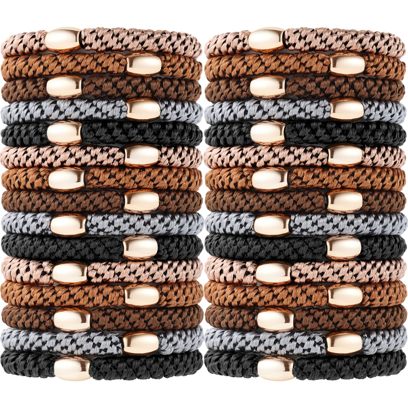 Funtopia front packaging showing 30-piece hair ties and color variety benefit: easy selection