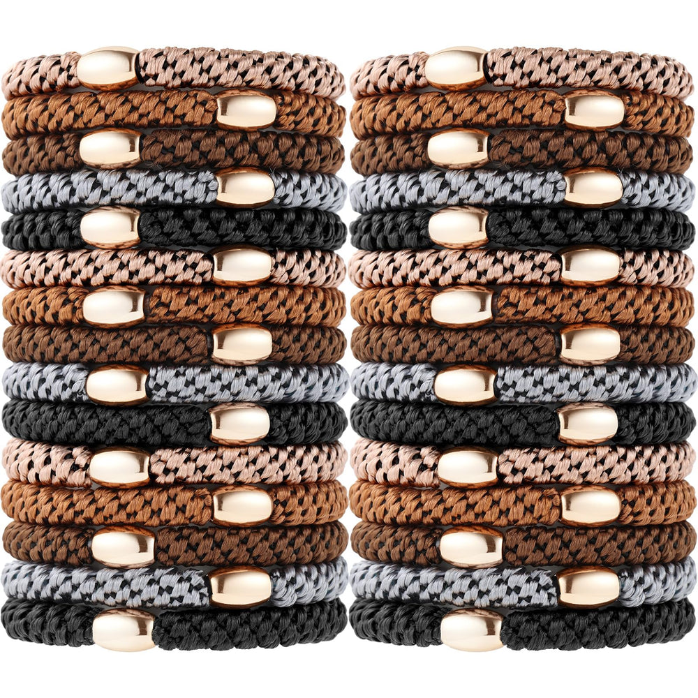 Funtopia front packaging showing 30-piece hair ties and color variety benefit: easy selection