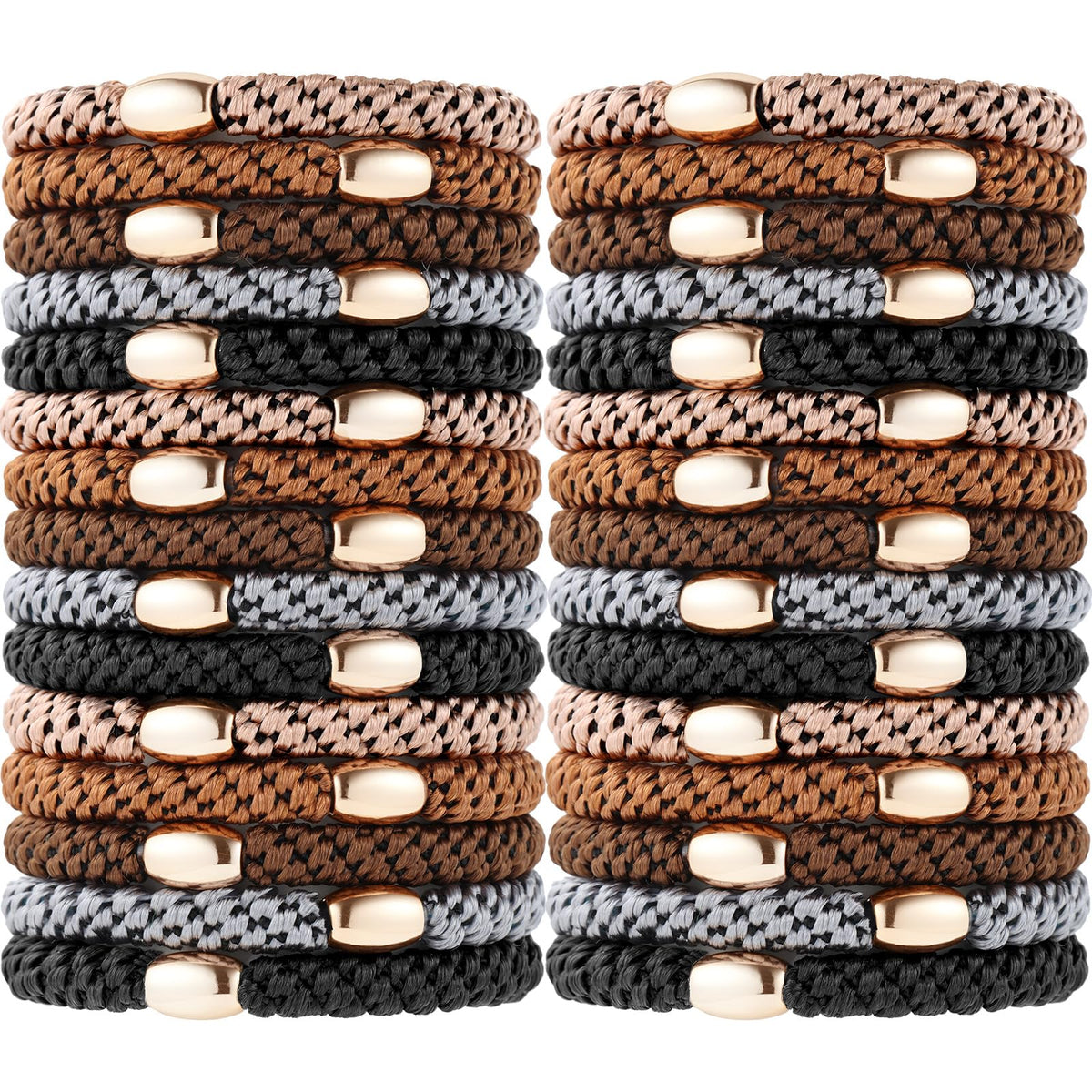 Funtopia front packaging showing 30-piece hair ties and color variety benefit: easy selection