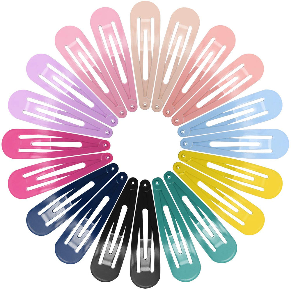 Funtopia front packaging showing 40 colorful snap hair clips and variety