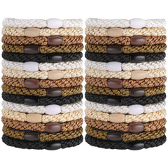 Funtopia front view pack showing 30 hair ties and neat packaging benefit organization