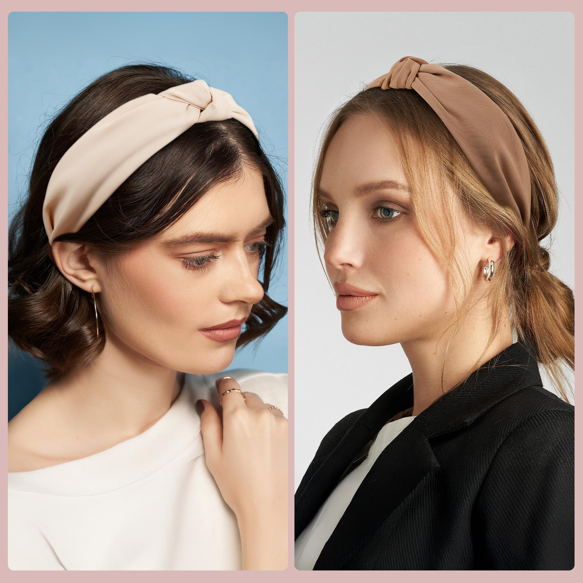 Funtopia headband worn with ponytail demonstrating secure hold