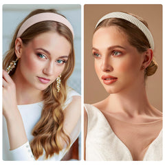 Funtopia headband worn by woman pulling hair back showing secure, comfortable hold