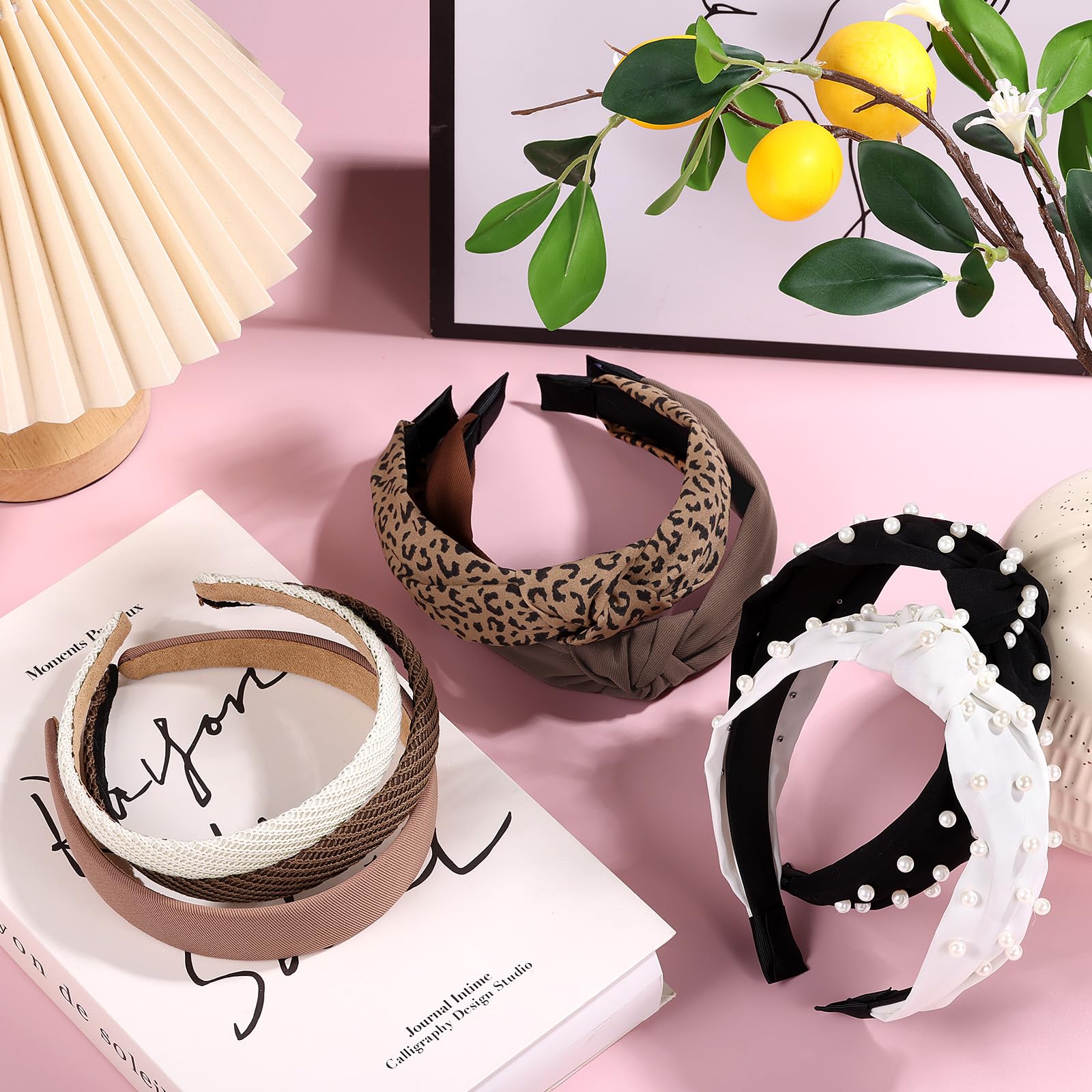 Funtopia headbands in a flatlay with outfit pieces illustrating styling versatility