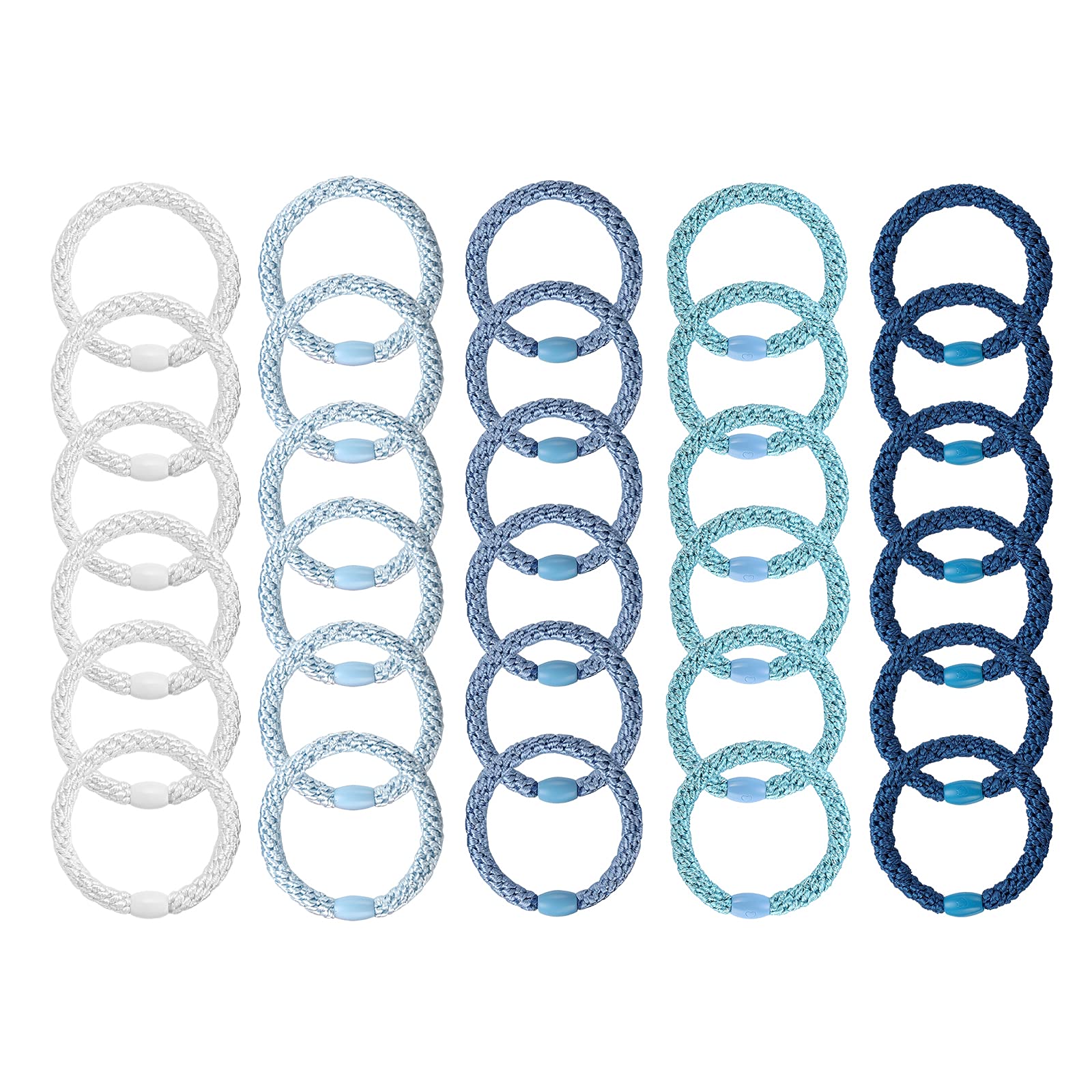 Funtopia hair bands worn during workout demonstrating sweat-resistant hold