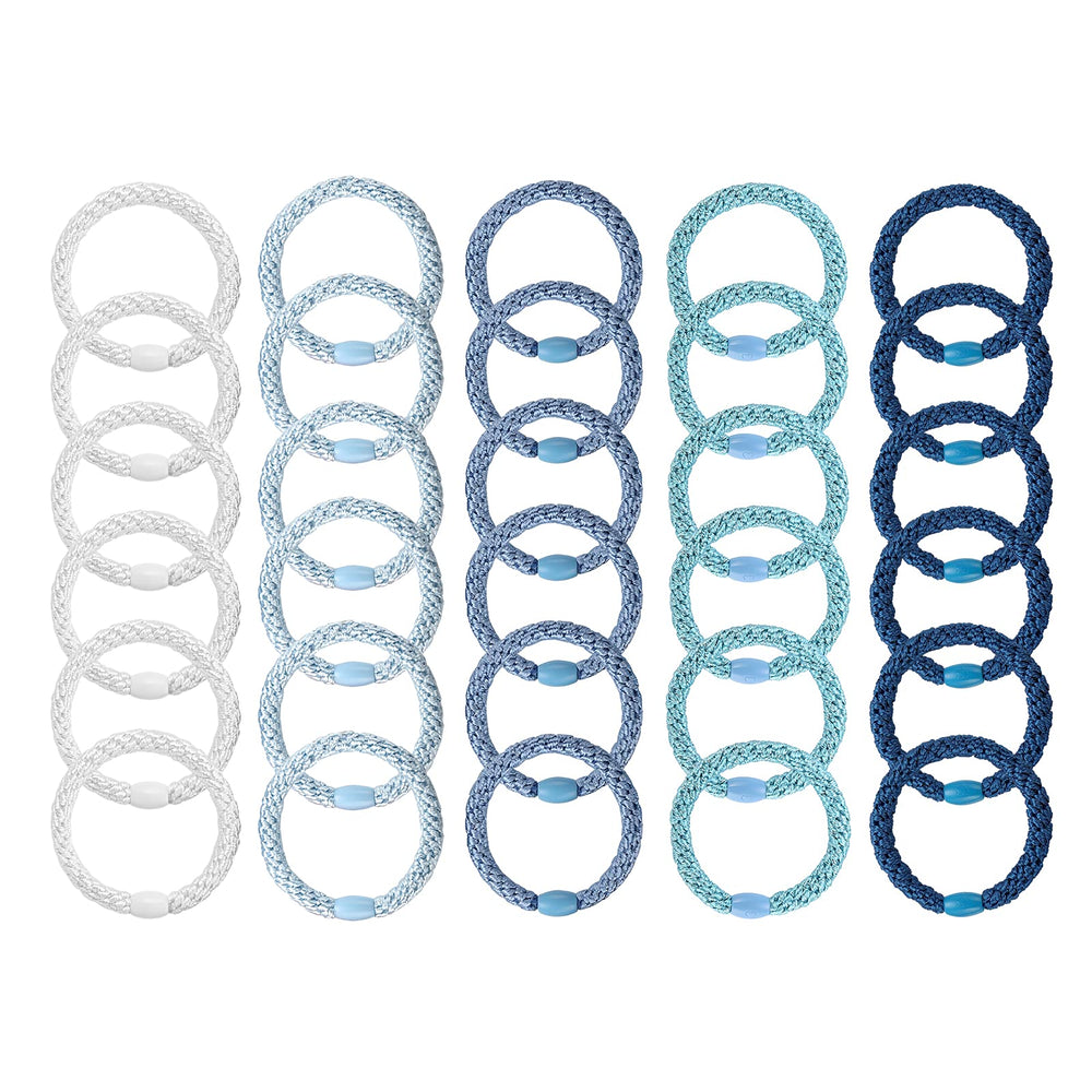 Funtopia hair bands worn during workout demonstrating sweat-resistant hold