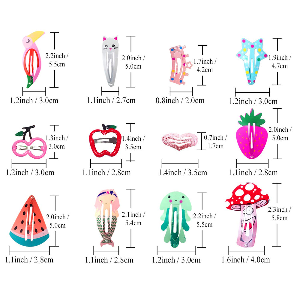 Funtopia spread showing variety of animal and fruit patterns for outfit matching