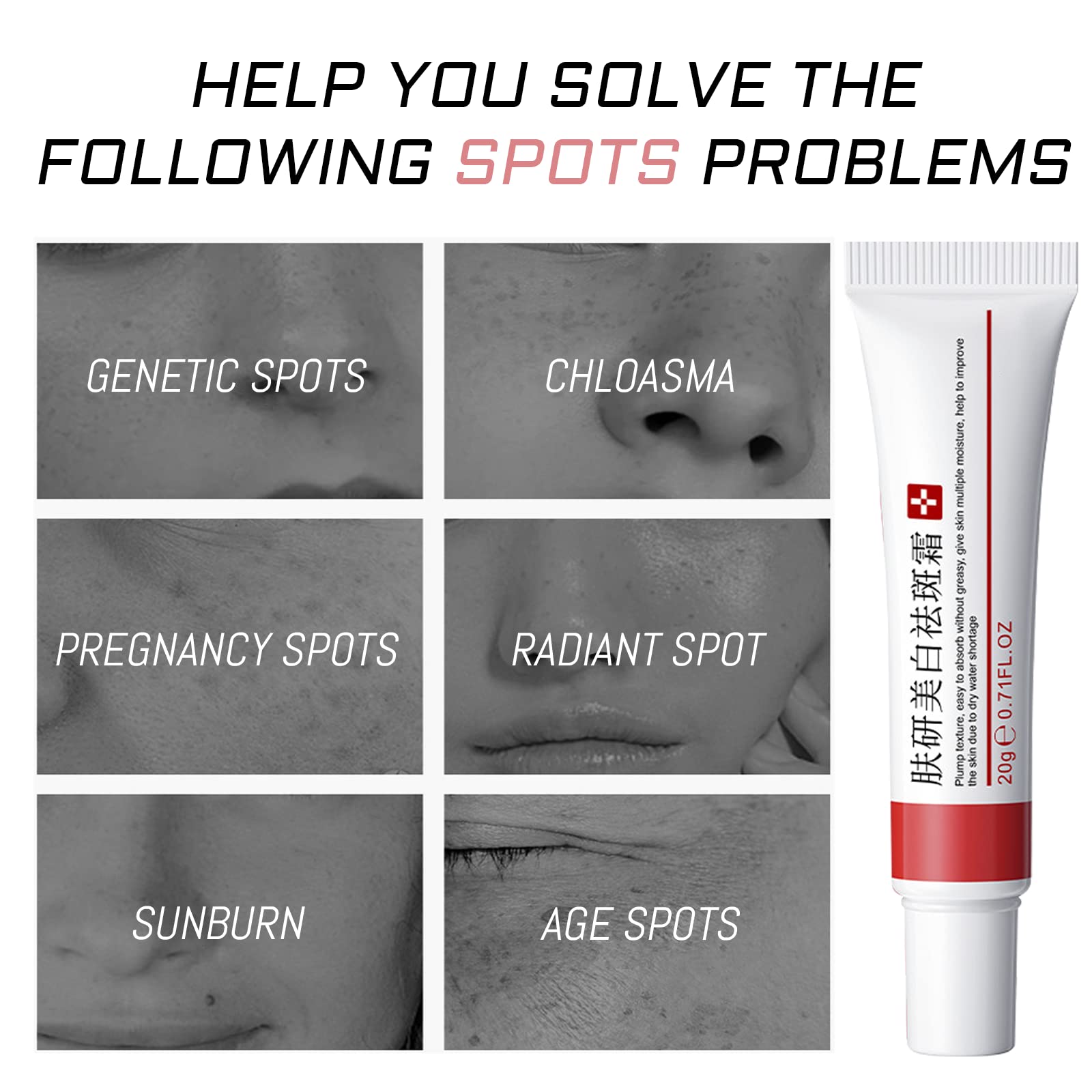 fupah face targeted application on cheek showing spot treatment benefit even tone