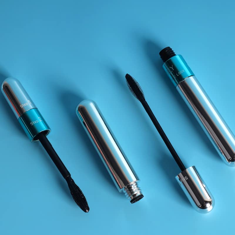 fupah Vibely mascara tube held in hand for scale, shows travel-friendly size