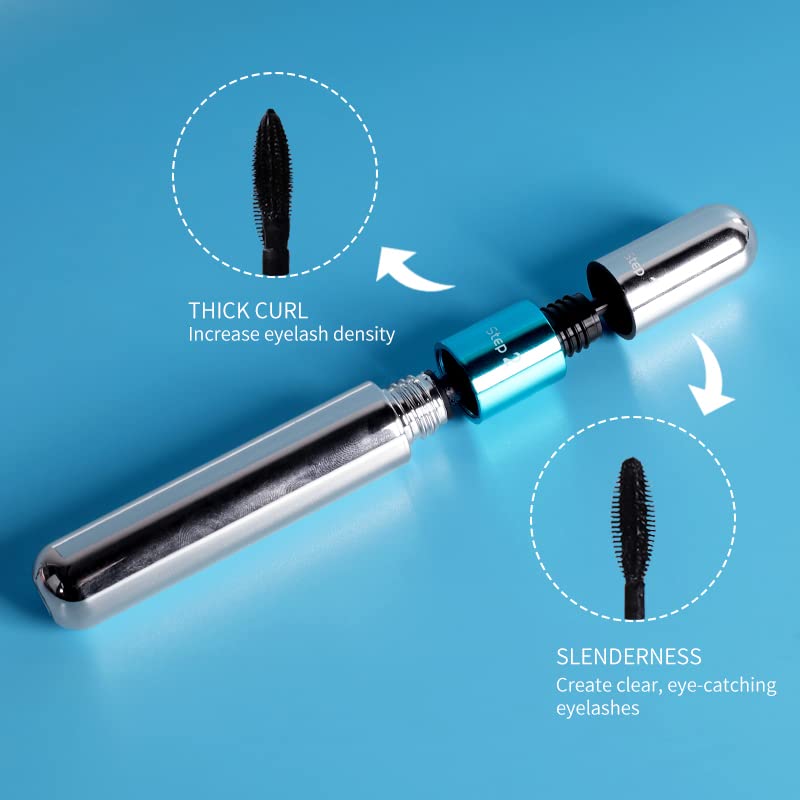 fupah Vibely mascara wand close-up showing tapered bristles, separates lashes evenly