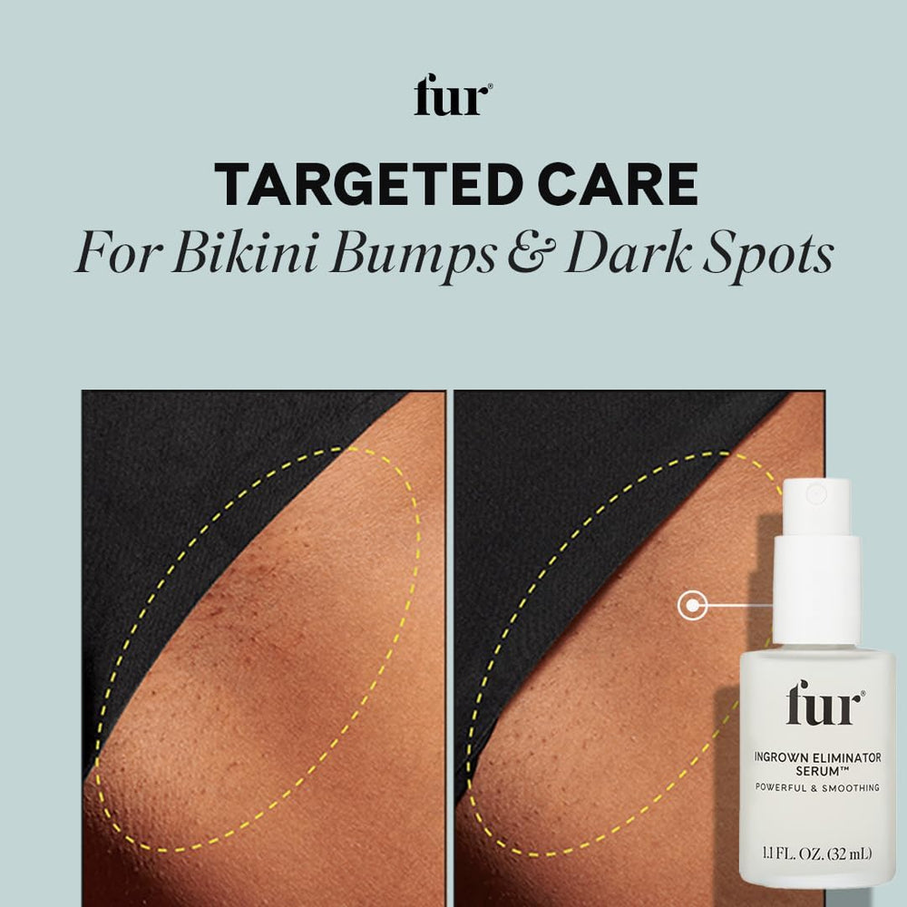 Fur bottle on bathroom shelf suggesting daily routine convenience benefit