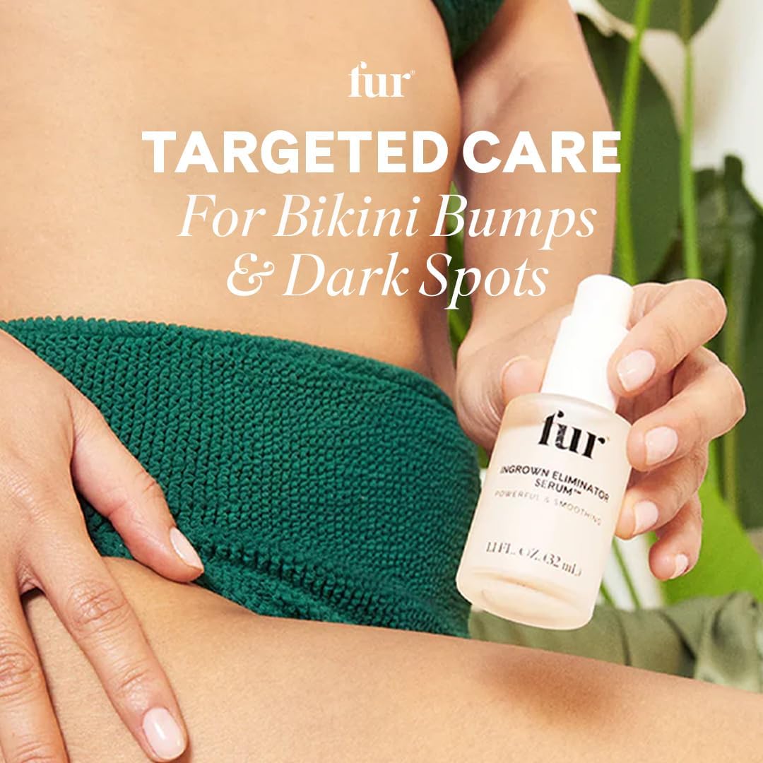 Fur product used on bikini line to reduce ingrown-prone bumps