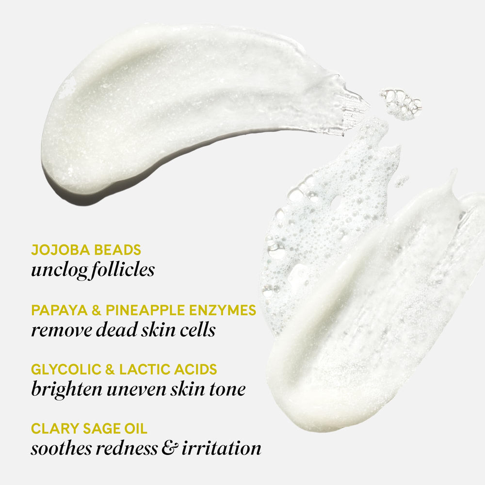 Fur close-up texture view highlighting jojoba beads for gentle exfoliation