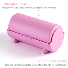 furtherpretty slide-cover case being opened to access fresh sheets