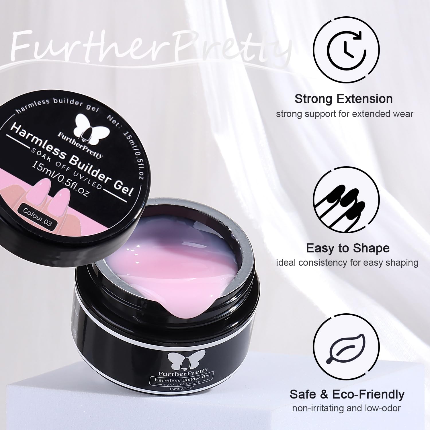 furtherpretty double-ended brush detail for precise shaping and smoothing