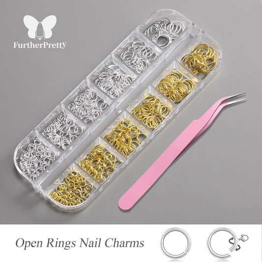 furtherpretty organizer tray with six ring size compartments for quick selection