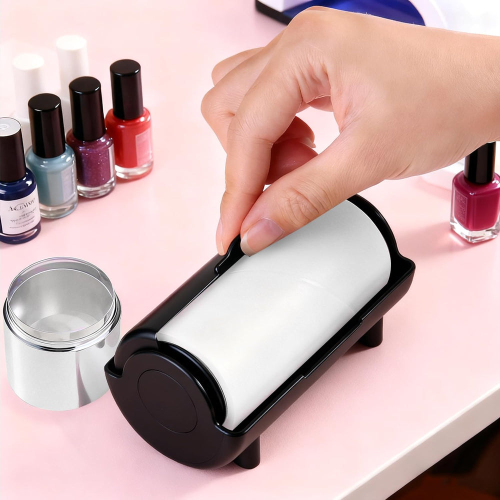 furtherpretty salon setup with roll beside tools for fast professional cleanups
