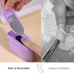furtherpretty hand next to tray showing compact size and space-saving benefit