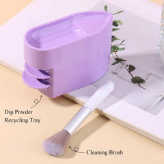 furtherpretty close-up of detachable top tray showing fingertip guide for precise application