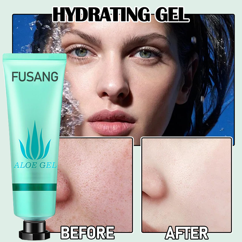 Fusang used at the beach to show after-sun soothing and rehydration benefit