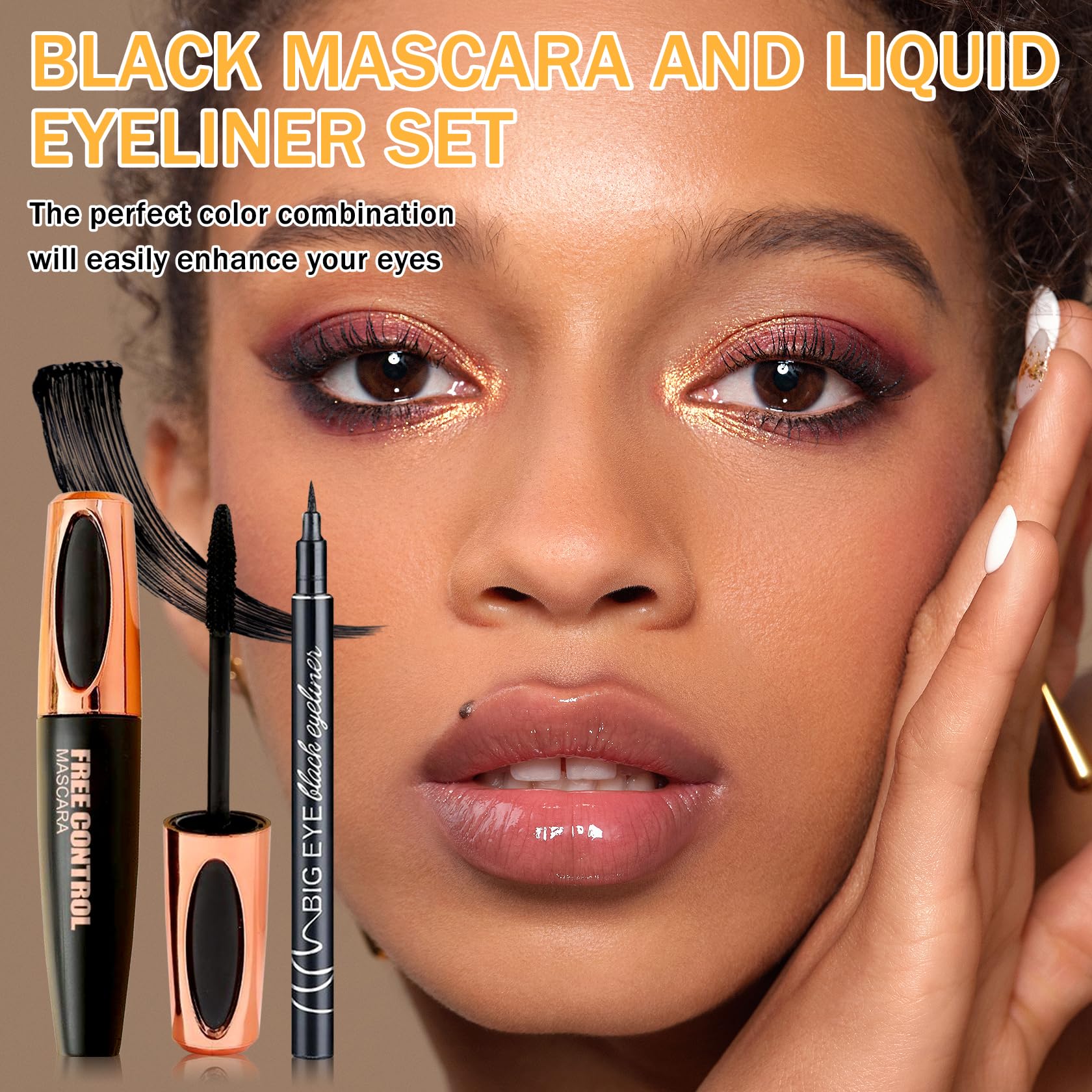 Fusang mascara wand bristles close-up for precise volumizing application