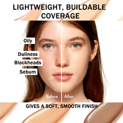 Fusang swatches on arm demonstrating color-correcting benefits
