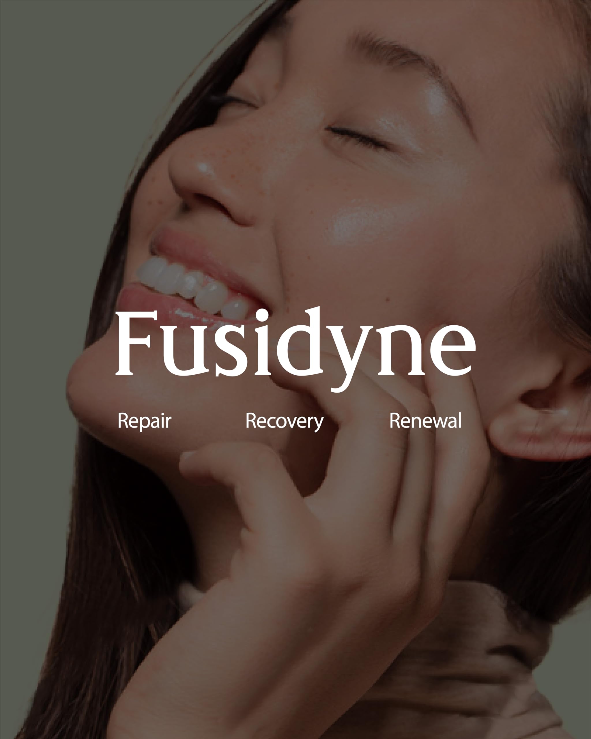 FUSIDYNE pads on bathroom counter conveying simple skincare routine