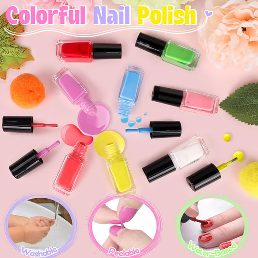 FUSPWEAO open kit layout displaying all polishes and accessories neatly