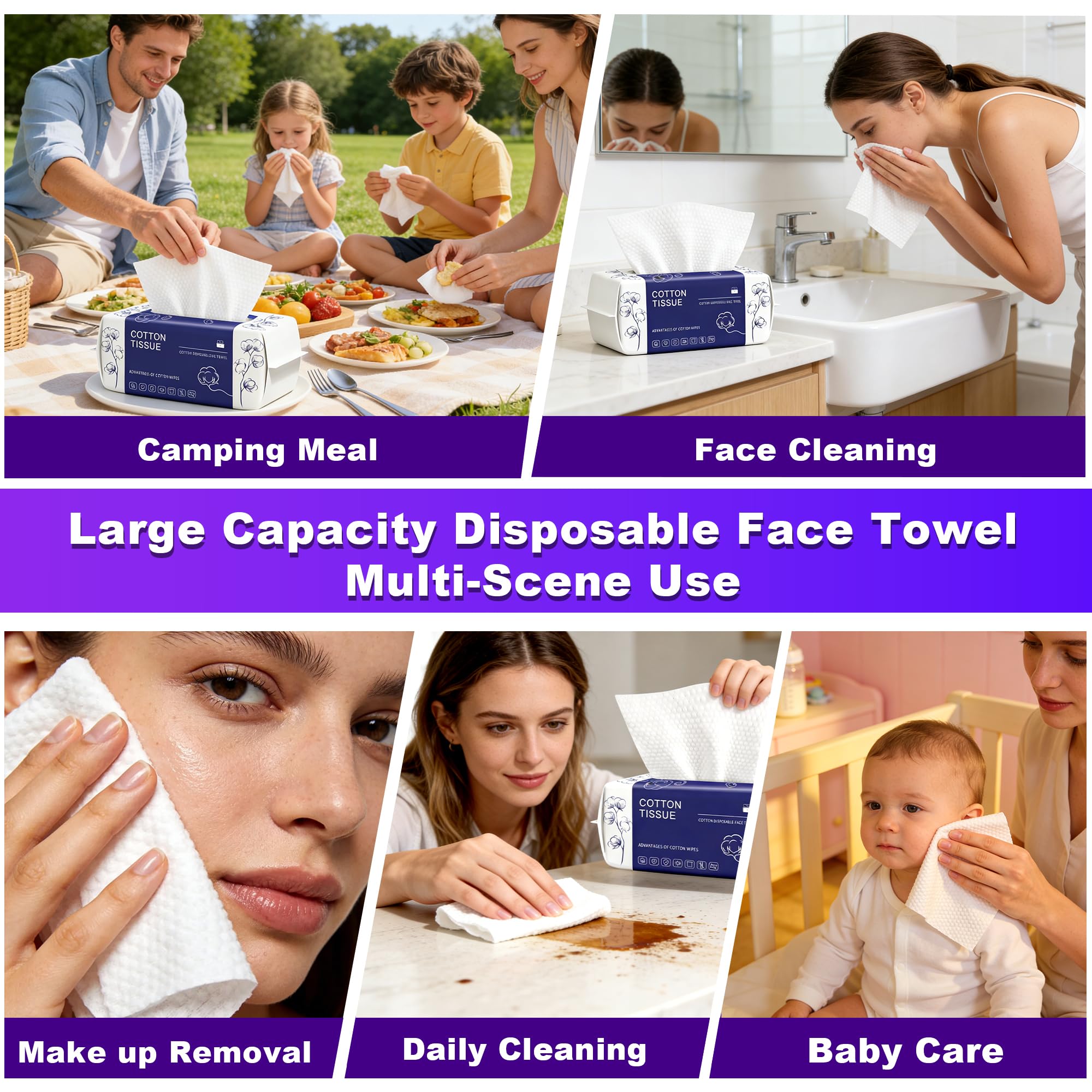 Futetui towel on bathroom vanity showing hygienic travel convenience