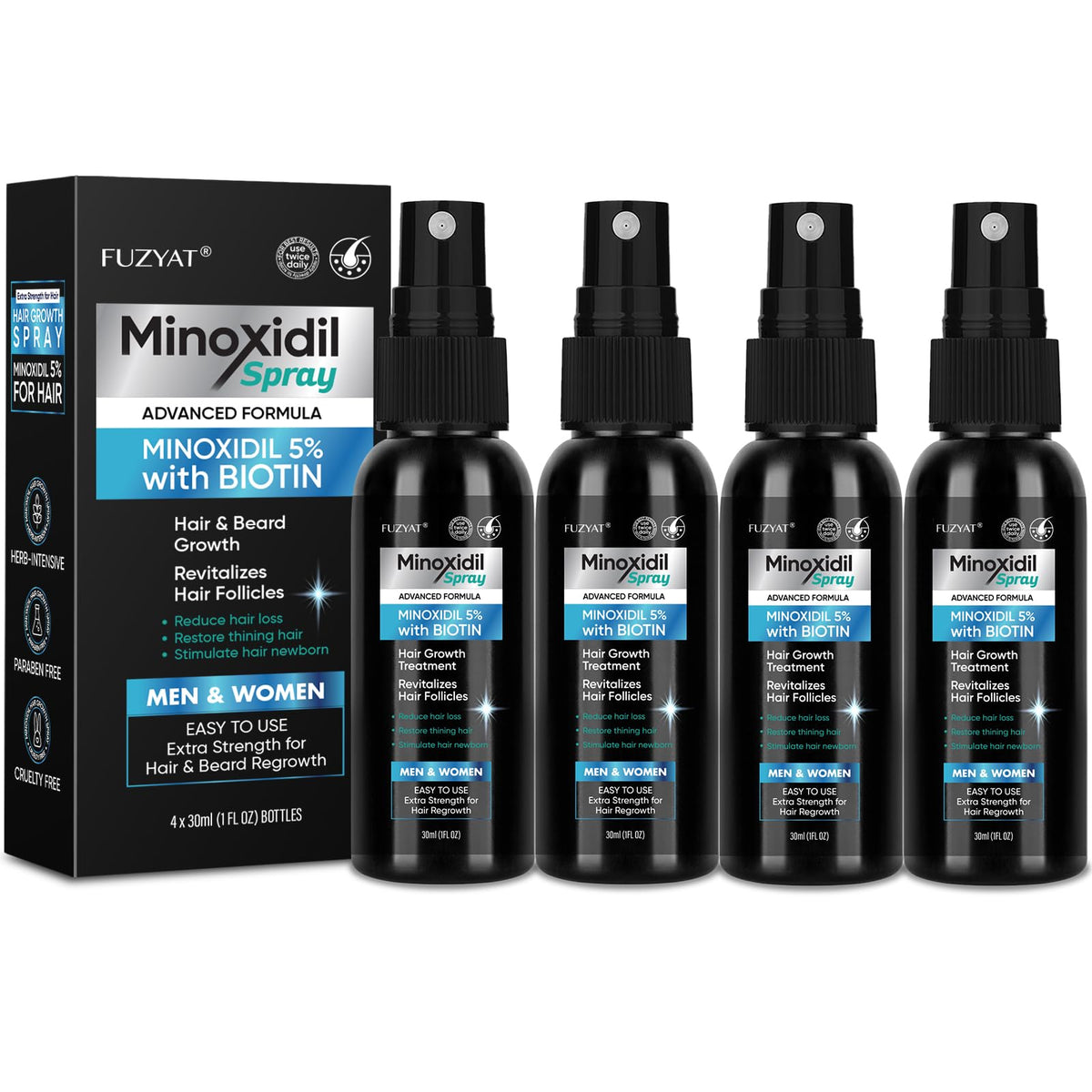 FUZYAT front packaging 120ml spray showing brand and clear dosing benefits