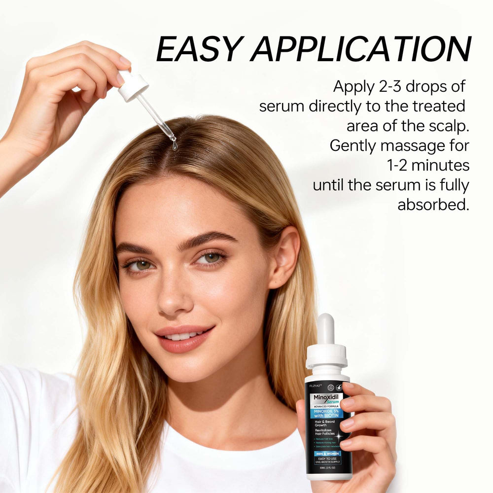 FUZYAT ingredients label detail highlighting biotin and castor oil for hair strengthening