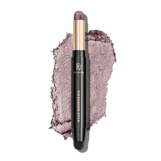 FV front packaging showing amethyst shimmer stick and compact design benefit