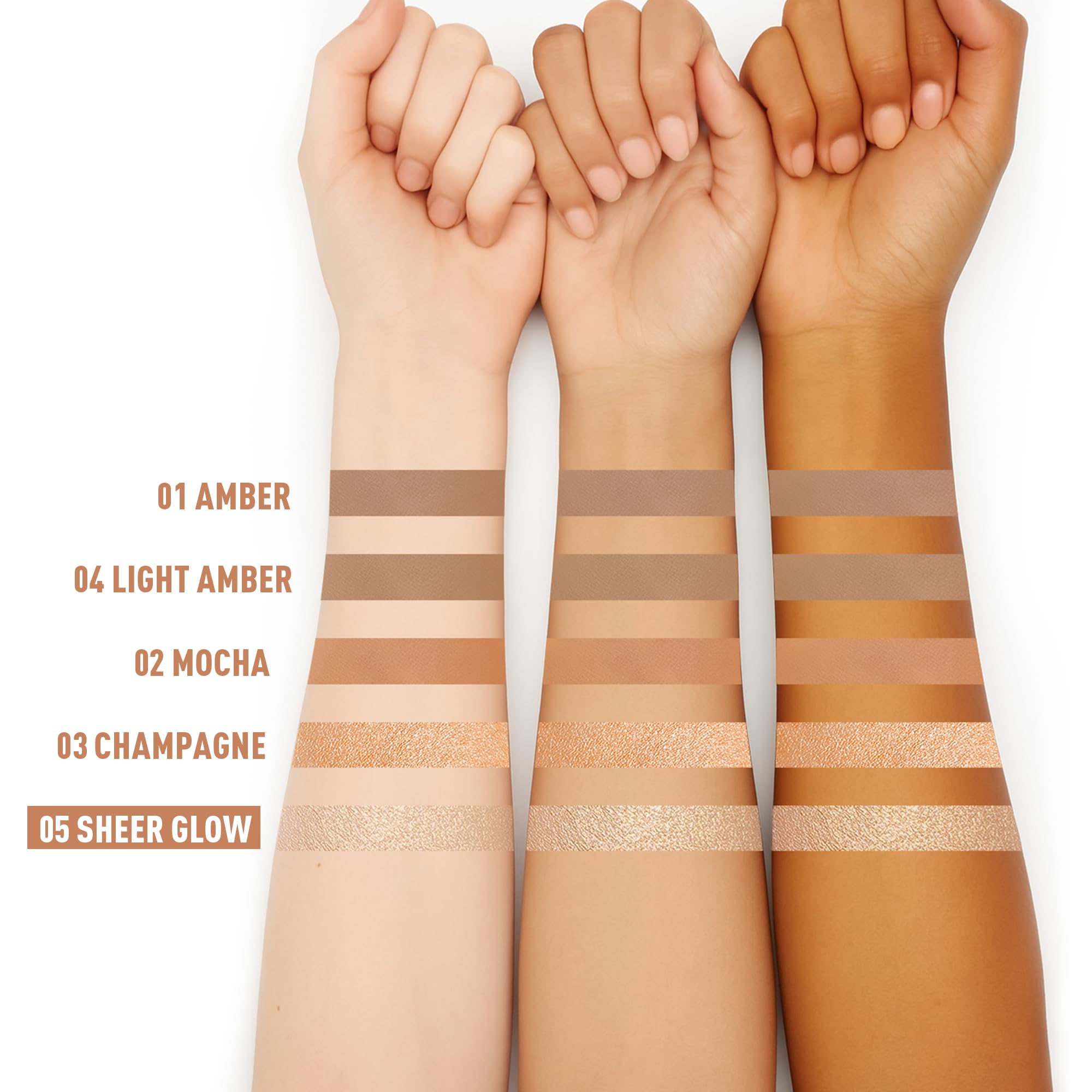 FV contour stick ingredients label photo indicating talc-free formula and hydrating elements